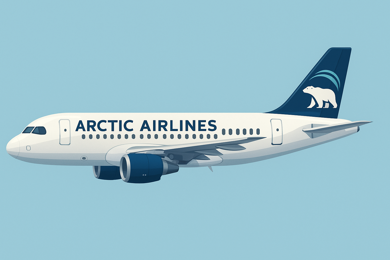 Arctic Airlines aircraft in profile