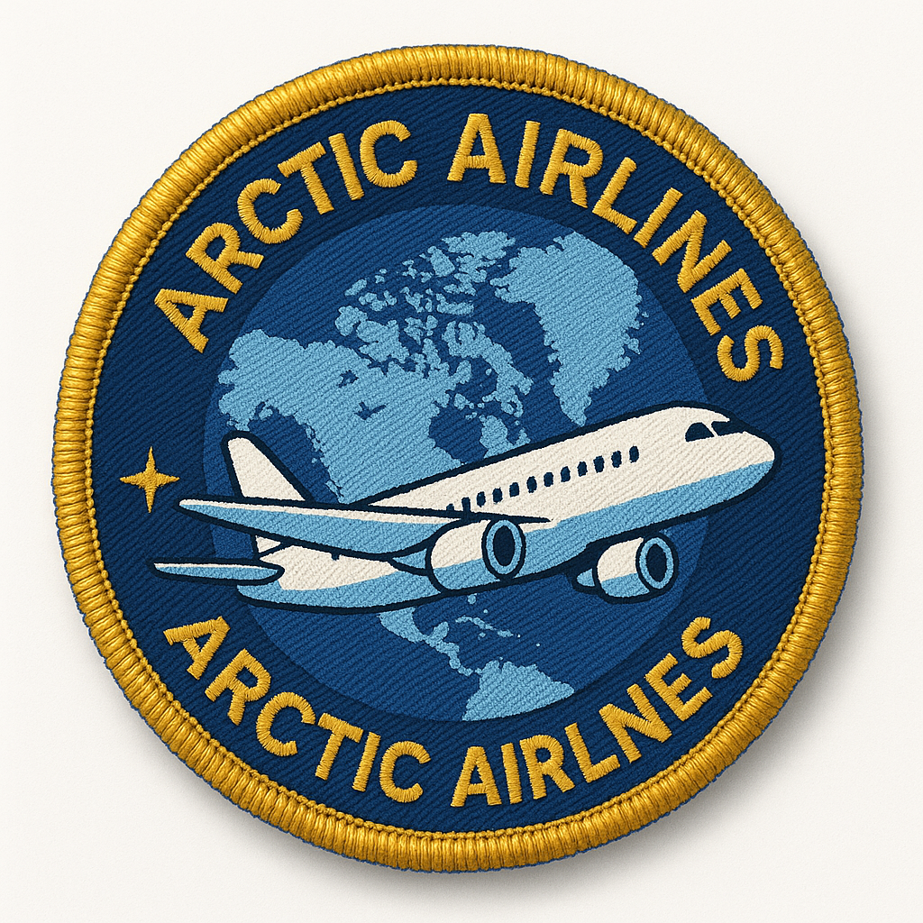 Arctic Airlines embroidered patch