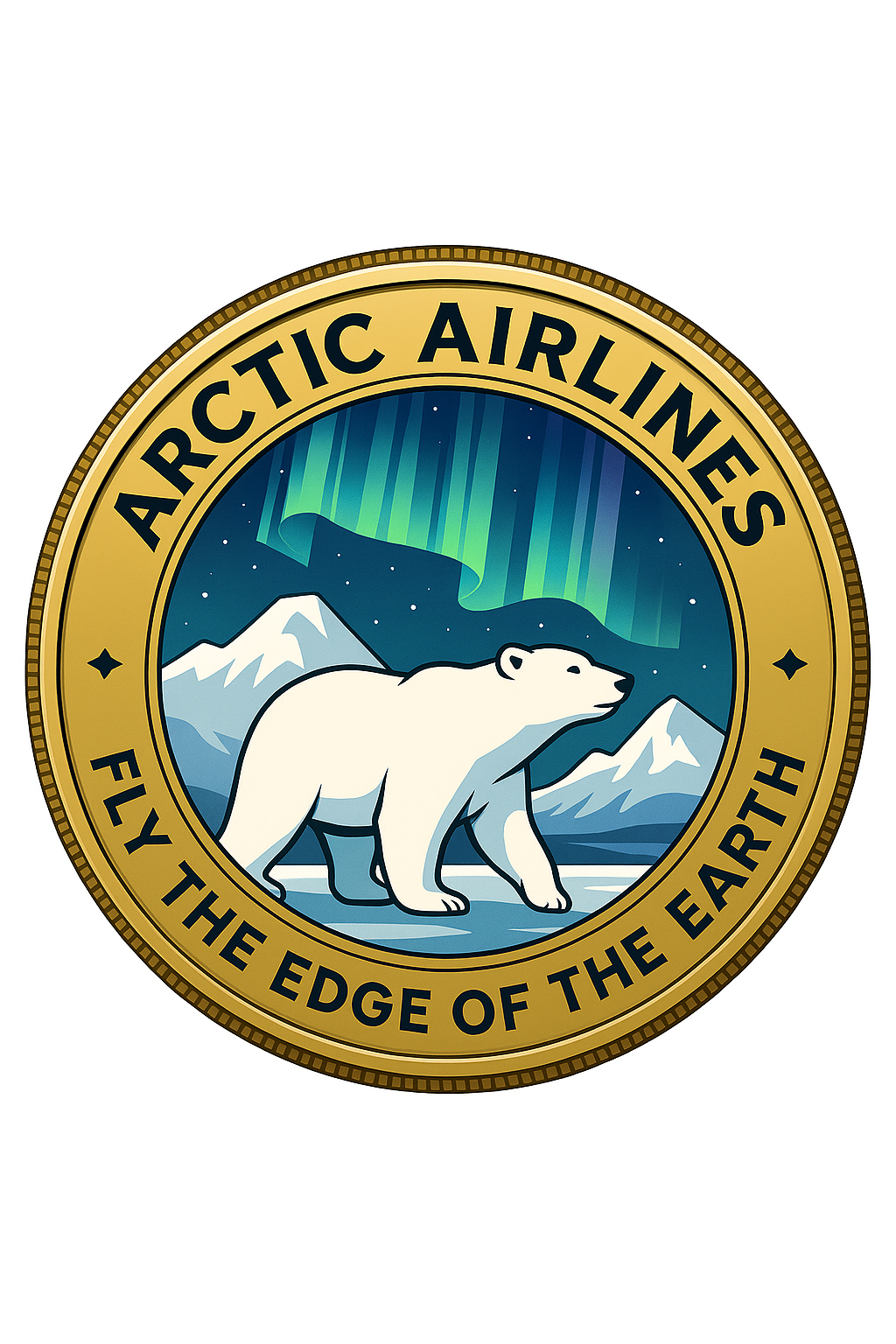 Arctic Airlines challenge coin front